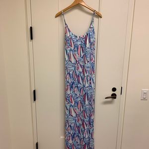 Lilly Pulitzer Maxi Dress - sailboats (M)